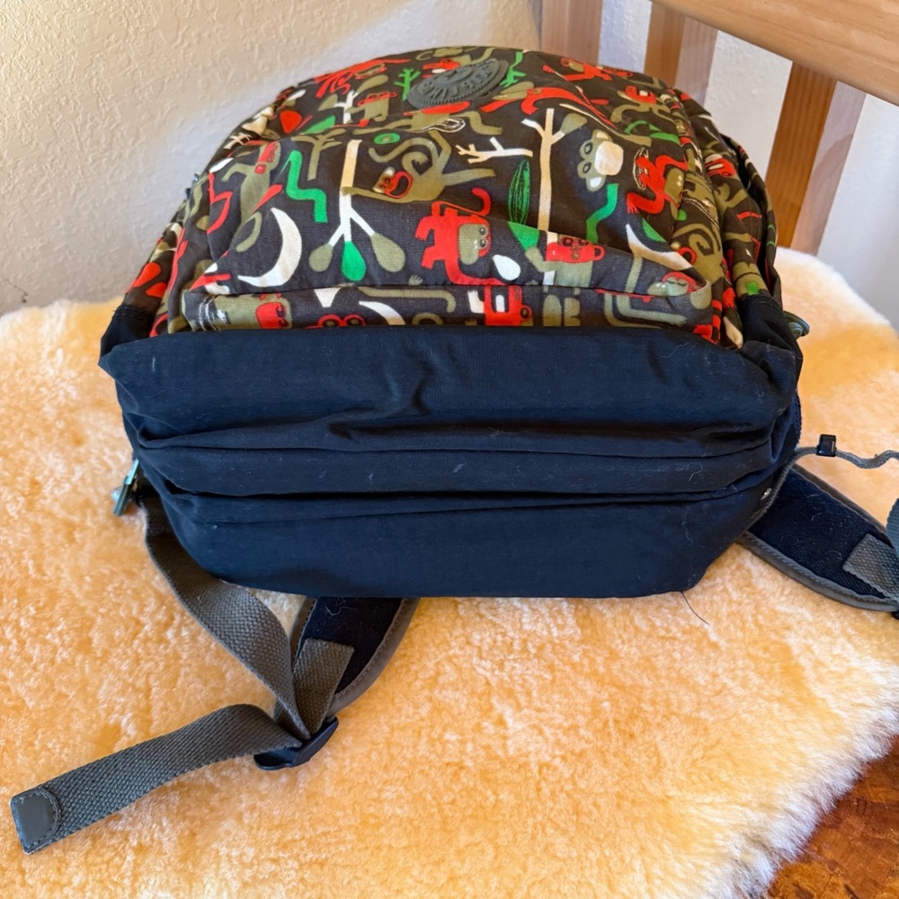 Kipling Multicolor Monkey Printed Computer Backpa… - image 6